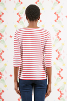 La vita è bella marinière with red and white stripes   image