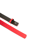 Slim Red Leather Belt  image