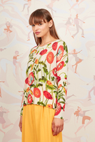 Poppy printed cashmere sweater  image