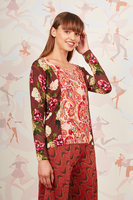 Paisley and floral printed sweater  image