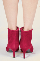 Cherry suede ankle boots  image