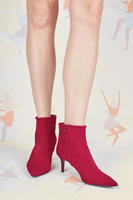 Cherry suede ankle boots  image