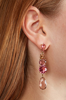 Mixed Rose Teardrop Earrings  image