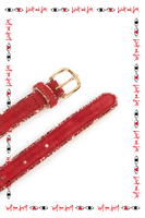 Berry Glitter and Suede Belt  image