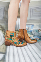 Floral Embroidered Ankle Boots  image
