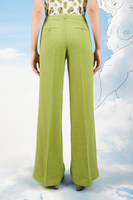 Kiwi green linen pants  image
