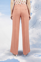 Salmon pink linen pants  image