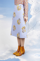 Macro paisley print skirt  image