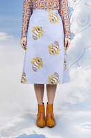 Macro paisley print skirt  image