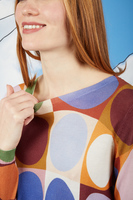 Circles and squares printed sweater  image