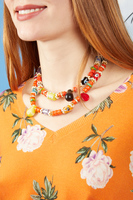 Long eclectic beaded necklace  image