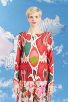 Painterly abstract printed sweater  image