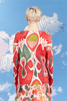 Painterly abstract printed sweater  image