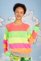 Neon striped oversized sweater  image