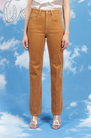 Dusty brown high waisted jeans  image