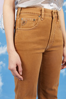 Dusty brown high waisted jeans  image