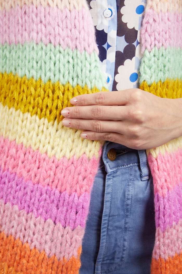 chunky knit gilet