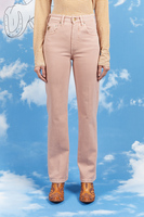 Dusty rose high waisted jeans  image
