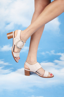 Powder Pink Suede Sandals  image
