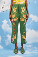 Rose embroidered pants  image