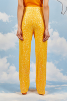 Tangerine orange sequin pants  image