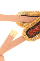 Red and Black Woven Obi Belt  image