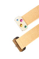 Elasticated Belt with Multicoloured Gems  image