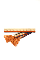 Caramel Raffia Tie Belt  image