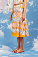 Star print pleated skirt  image