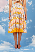 Star print pleated skirt  image