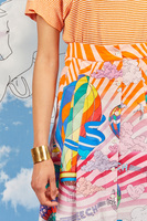 Hot air balloons pleated skirt  image