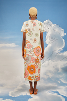 Bold floral print tunic dress  image