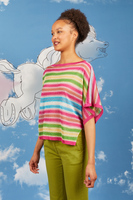Multicoloured striped oversized sweater  image