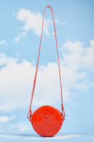 Orange Round Crossbody Bag image