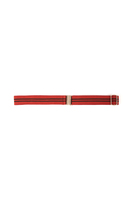 Red and Navy Striped Elasticated Belt  image