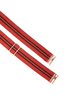 Red and Navy Striped Elasticated Belt  image