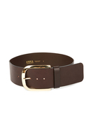 Chocolate Wide Leather Belt  image
