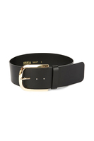 Black Wide Leather Belt  image