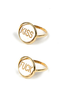 Kiss F**** Double Faced Mood Ring  image
