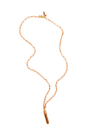 Chain Necklace With Cylindrical Pendant  image