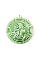 Green Sant' Antonio Small Round Medallion  image