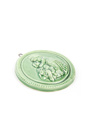 Green Sant' Antonio Small Round Medallion  image