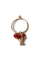 Single Earring with Coral and Fish Charm image