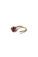 Single Small Earring with Garnet Stone image