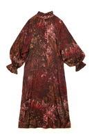 Wine forest print tunic dress  image