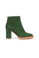 Forest green suede boots  image