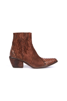 Chocolate brown texan ankle boots  image