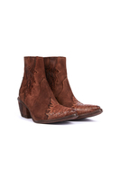 Chocolate brown texan ankle boots  image