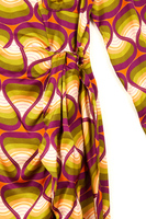 Abstract print wrap dress  image