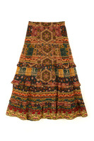 Mixed floral pattern skirt  image
